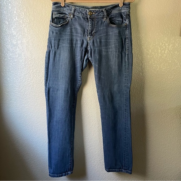 CAbi Womens Style 917 Tapered Boyfriend Dark Wash Stretchy Denim Jeans 8 34x30 - Picture 3 of 9